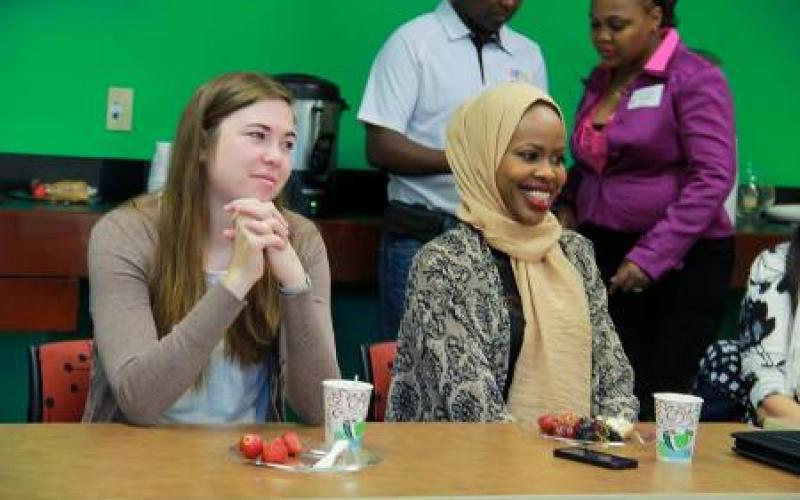 Two participants at the ADC Commerce and Community Conversation