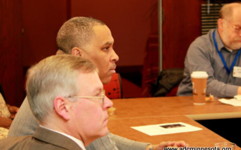 Participants at the round table discussion